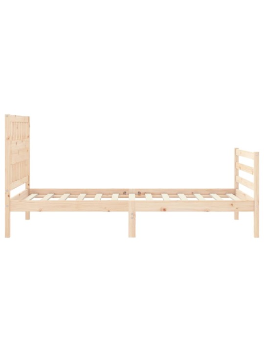Rám postele s čelem 100 x 200 cm masivní dřevo