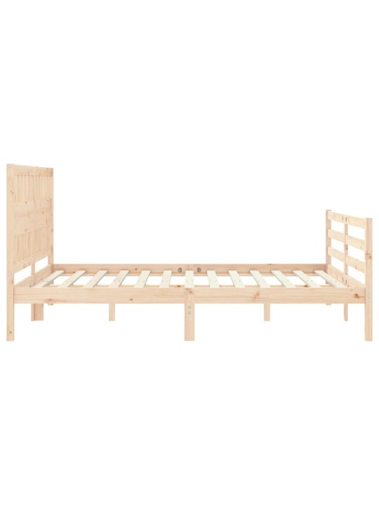 Rám postele s čelem King Size masivní dřevo