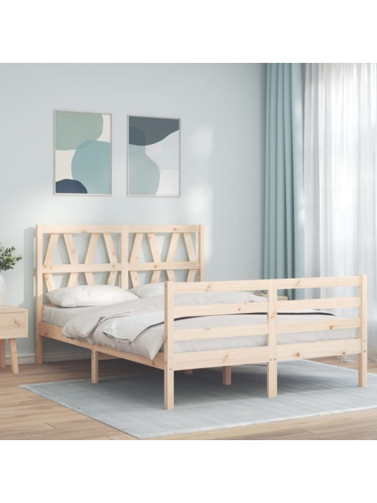 Rám postele s čelem Small Double masivní dřevo