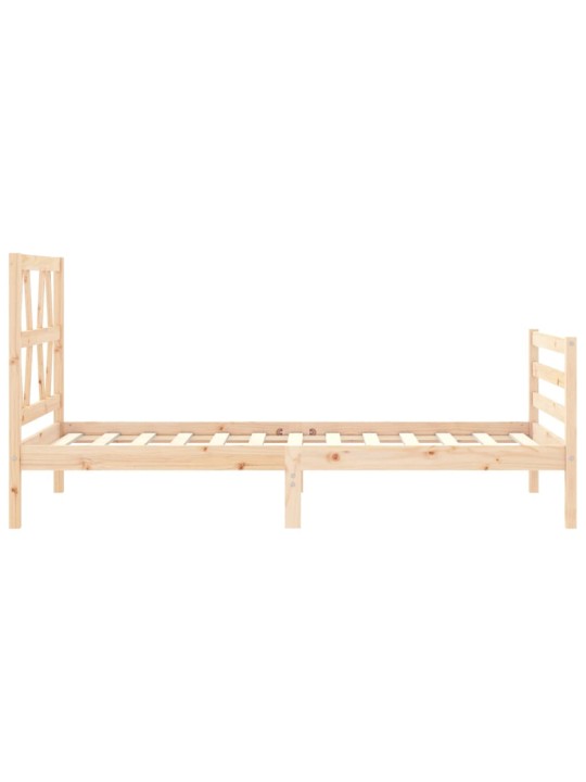 Rám postele s čelem 90 x 200 cm masivní dřevo