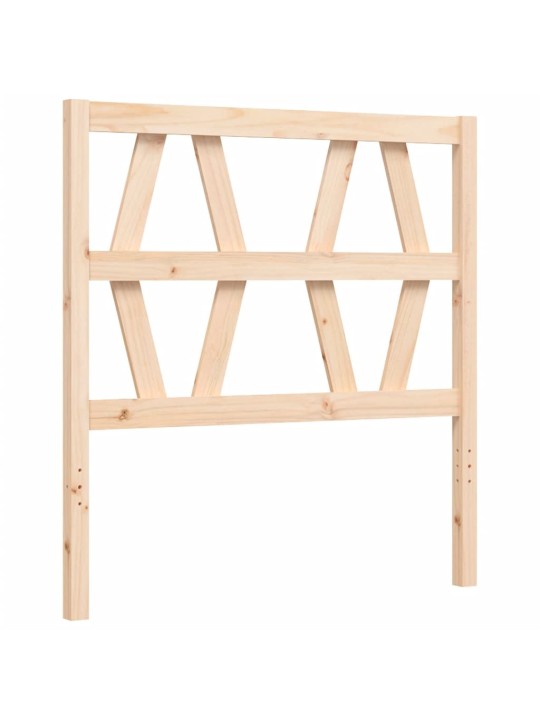 Rám postele s čelem 100 x 200 cm masivní dřevo