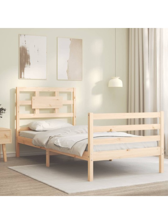Rám postele s čelem Small Single masivní dřevo