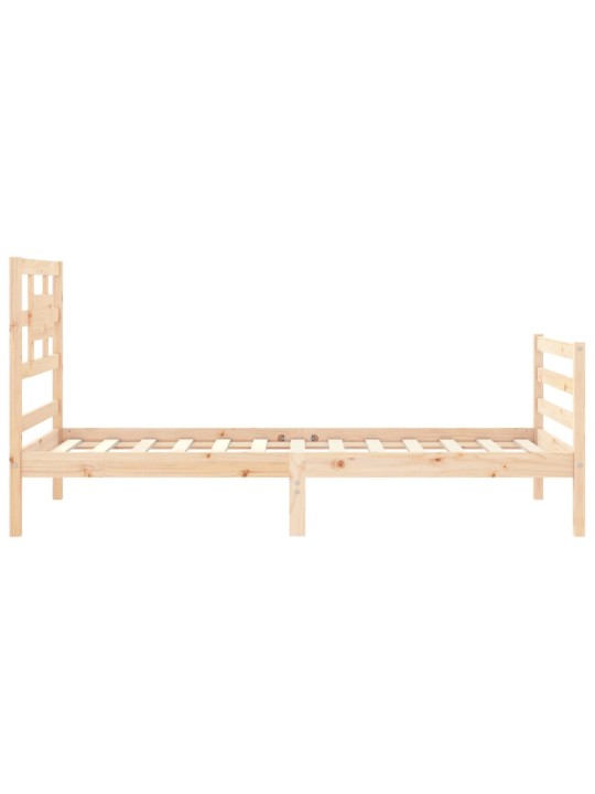 Rám postele s čelem 90 x 200 cm masivní dřevo