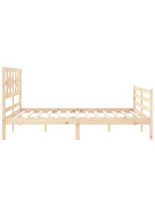 Rám postele s čelem King Size masivní dřevo