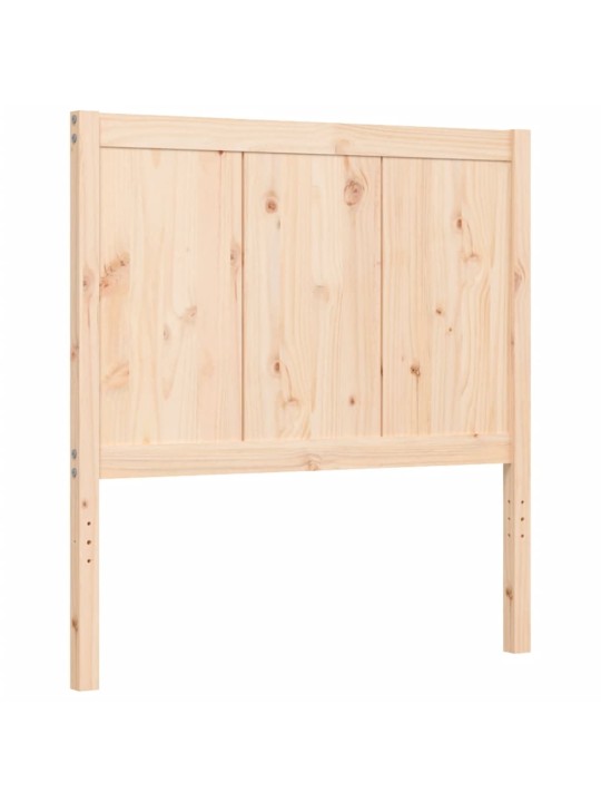 Rám postele s čelem 100 x 200 cm masivní dřevo