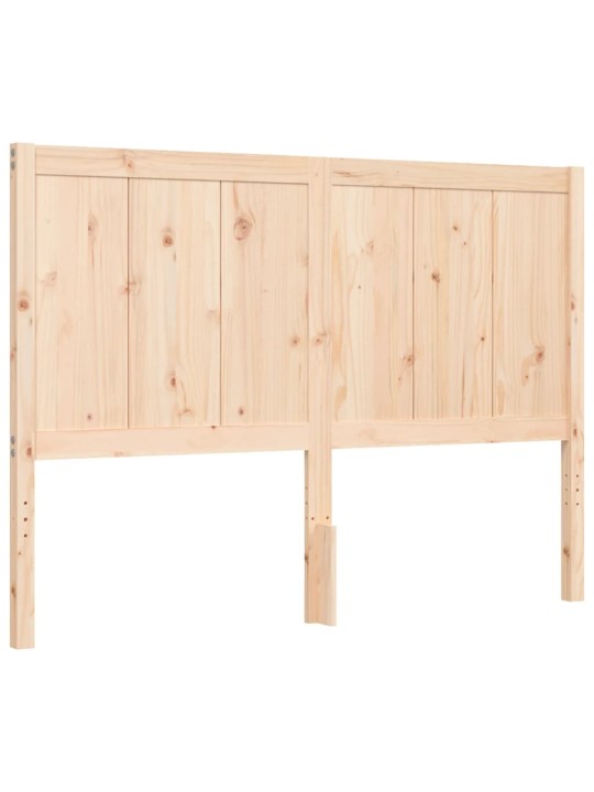 Rám postele s čelem 140 x 200 cm masivní dřevo