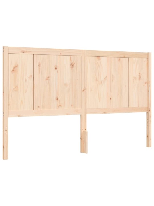 Rám postele s čelem 160 x 200 cm masivní dřevo