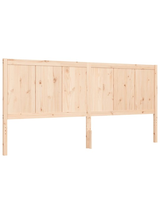 Rám postele s čelem 200 x 200 cm masivní dřevo