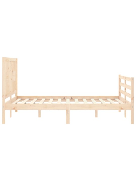 Rám postele s čelem 90 x 200 cm masivní dřevo