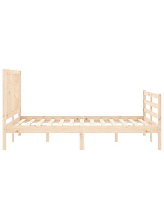 Rám postele s čelem 100 x 200 cm masivní dřevo