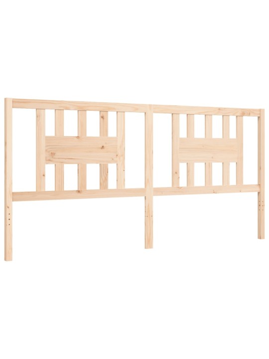 Rám postele s čelem 200 x 200 cm masivní dřevo