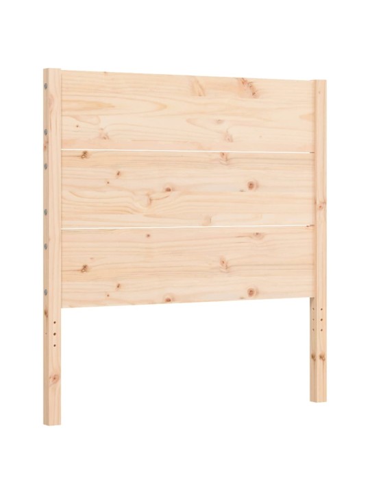 Rám postele s čelem 90 x 200 cm masivní dřevo