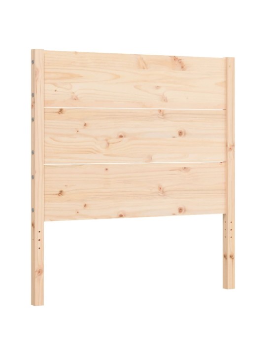 Rám postele s čelem 100 x 200 cm masivní dřevo