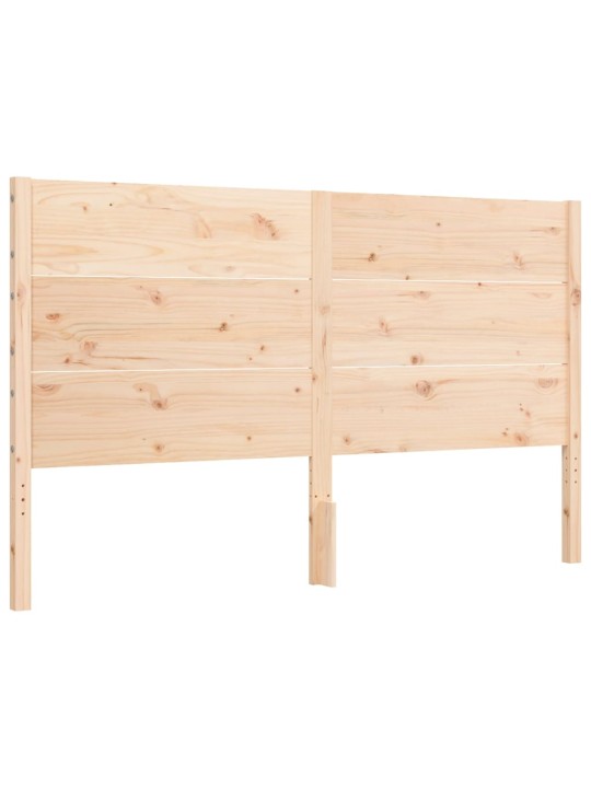 Rám postele s čelem 160 x 200 cm masivní dřevo