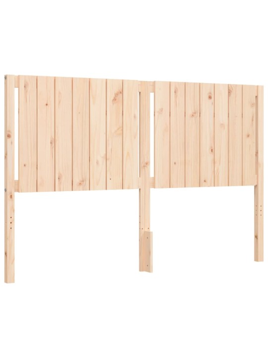 Rám postele s čelem 160 x 200 cm masivní dřevo