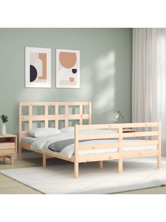 Rám postele s čelem Small Double masivní dřevo