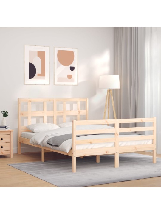 Rám postele s čelem Small Double masivní dřevo