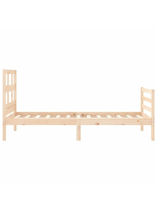 Rám postele s čelem 90 x 200 cm masivní dřevo