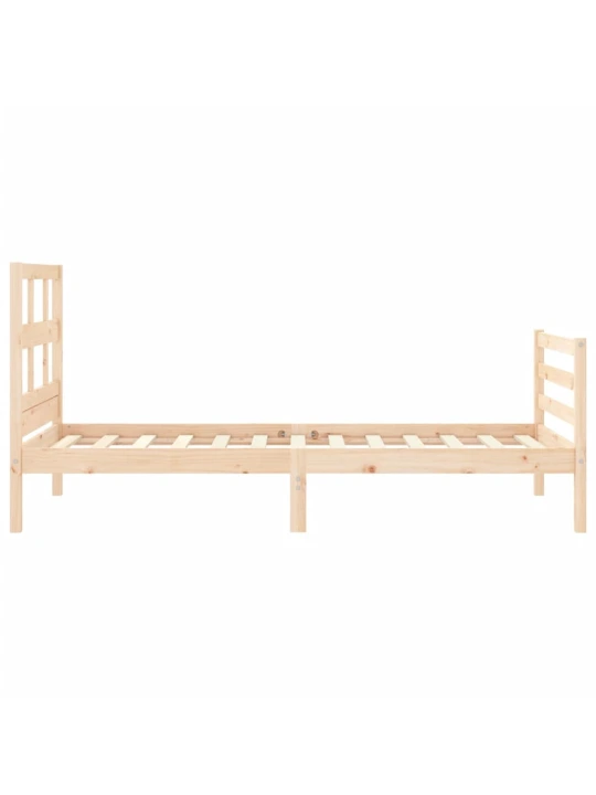 Rám postele s čelem 90 x 200 cm masivní dřevo