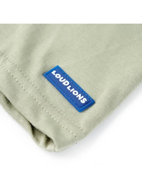 Dětské tričko s krátkým rukávem světle khaki 128