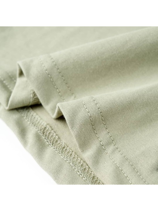 Dětské tričko s krátkým rukávem světle khaki 128