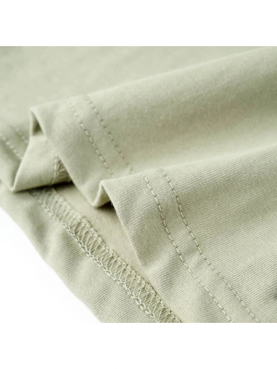 Dětské tričko s krátkým rukávem světle khaki 128