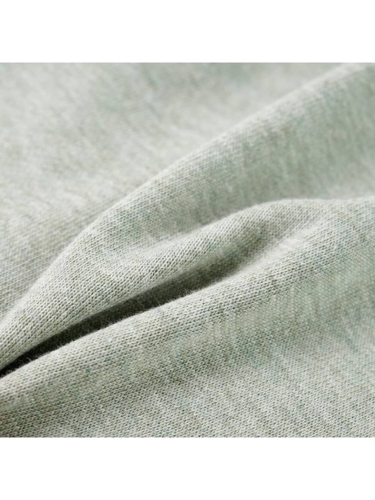 Dětská mikina s kapucí na zip světle khaki melanž 116