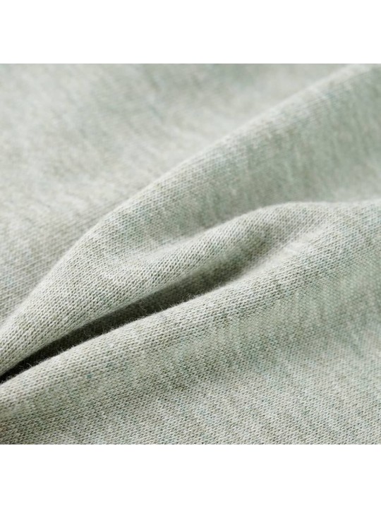 Dětská mikina s kapucí na zip světle khaki melanž 128