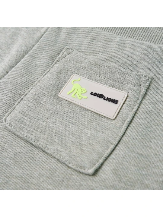 Dětské kraťasy se šňůrkou světle khaki melanž 92