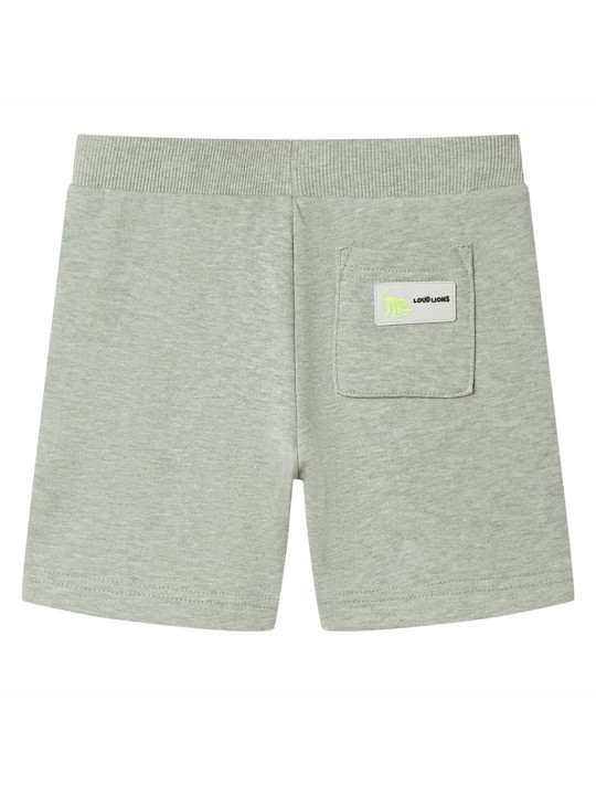 Dětské kraťasy se šňůrkou světle khaki melanž 104