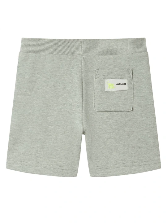 Dětské kraťasy se šňůrkou světle khaki melanž 104