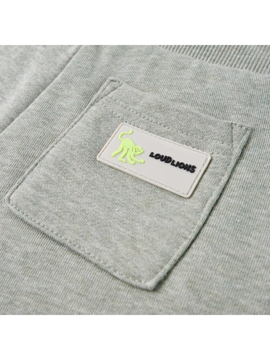Dětské kraťasy se šňůrkou světle khaki melanž 104