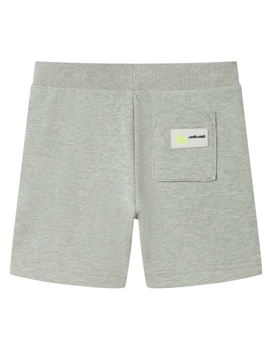Dětské kraťasy se šňůrkou světle khaki melanž 116