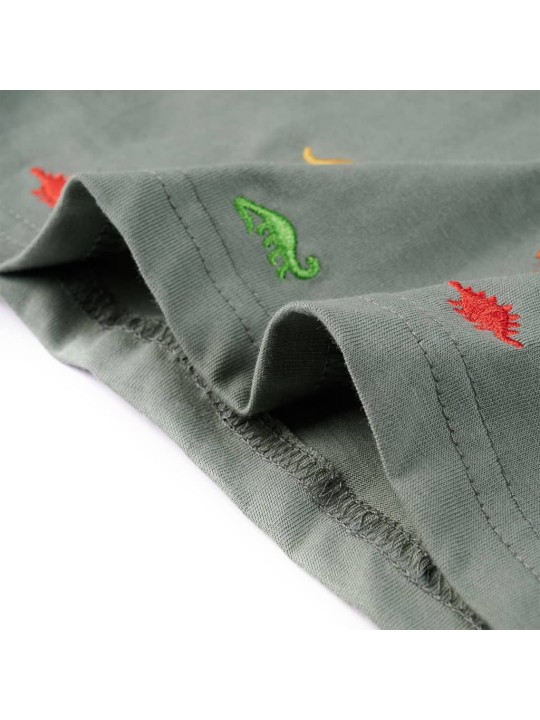 Dětské tričko s krátkým rukávem khaki 104