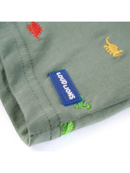 Dětské tričko s krátkým rukávem khaki 116