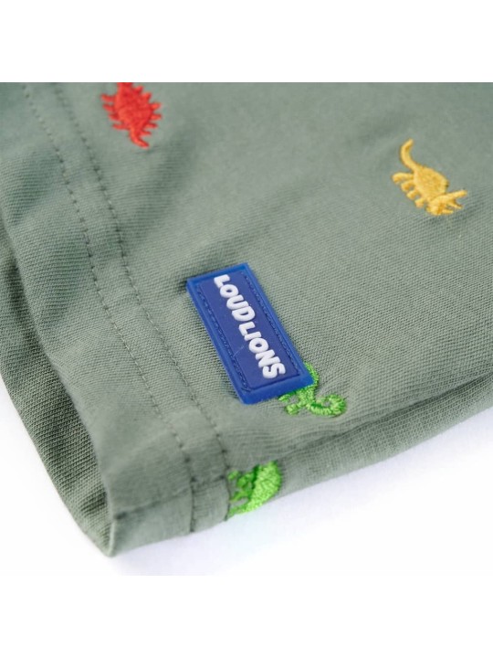 Dětské tričko s krátkým rukávem khaki 128