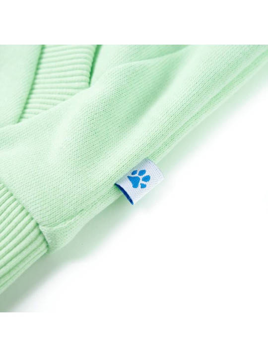 Dětská mikina s kapucí na zip jasně zelená 104