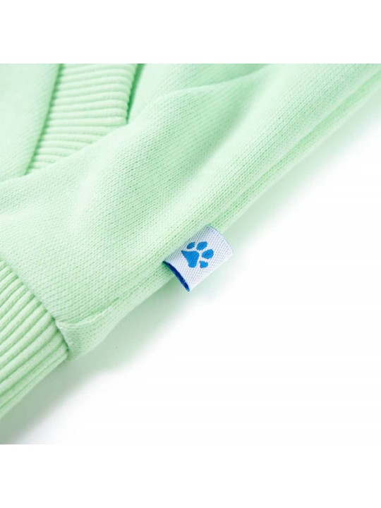 Dětská mikina s kapucí na zip jasně zelená 128