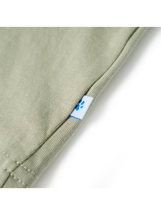 Dětské tričko s krátkým rukávem světle khaki 104