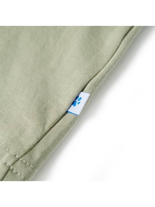 Dětské tričko s krátkým rukávem světle khaki 140