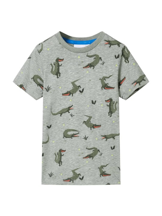 Dětské tričko světle khaki melanž 92