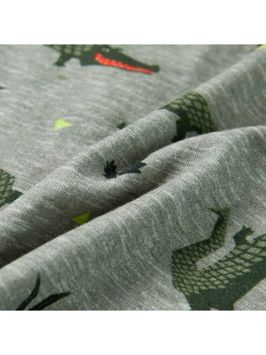 Dětské tričko světle khaki melanž 104