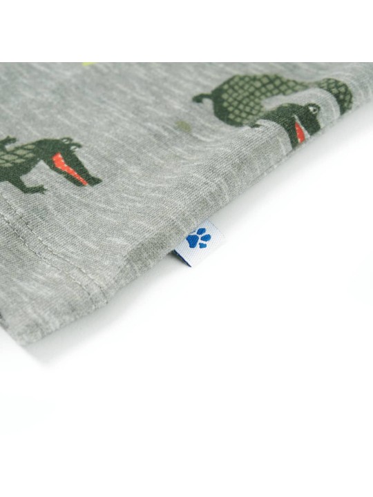 Dětská košile světle khaki melanž 104