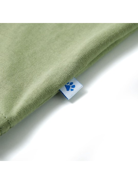 Dětské tričko s krátkým rukávem světle khaki 128