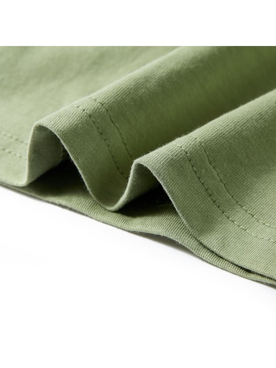 Dětské tričko s krátkým rukávem světle khaki 128