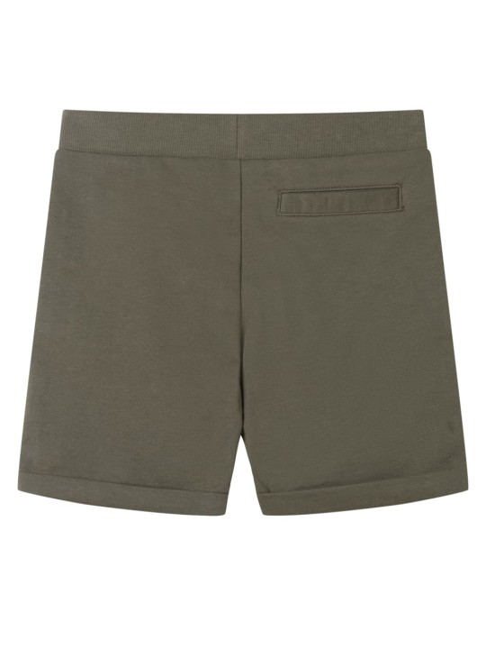 Dětské kraťasy se šňůrkou tmavě khaki 104