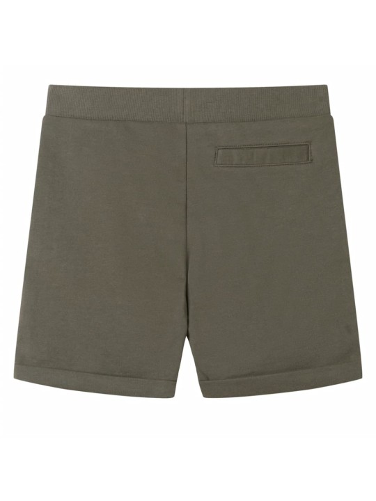 Dětské kraťasy se šňůrkou tmavě khaki 116