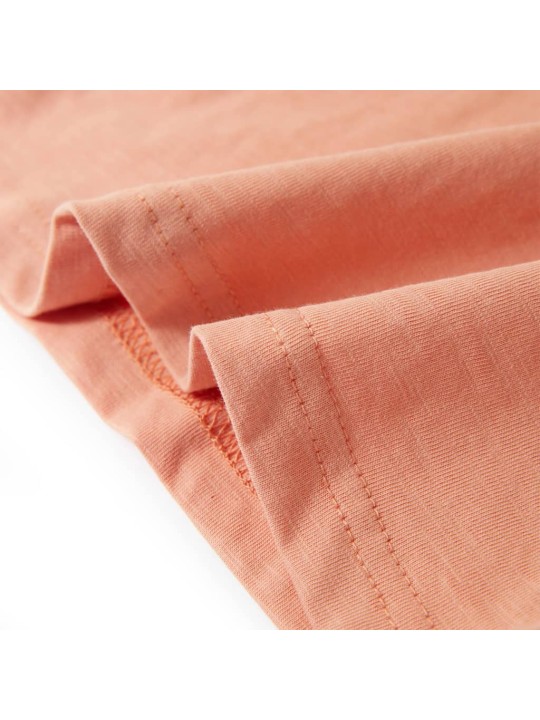 Dětské tričko s krátkým rukávem světle oranžové 116