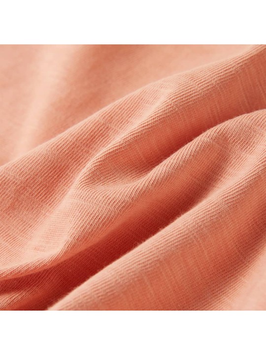 Dětské tričko s krátkým rukávem světle oranžové 140