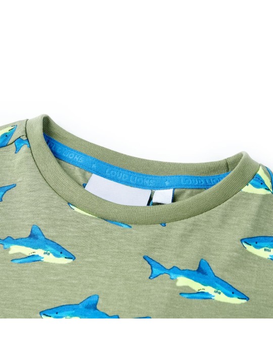 Dětské tričko světle khaki 128